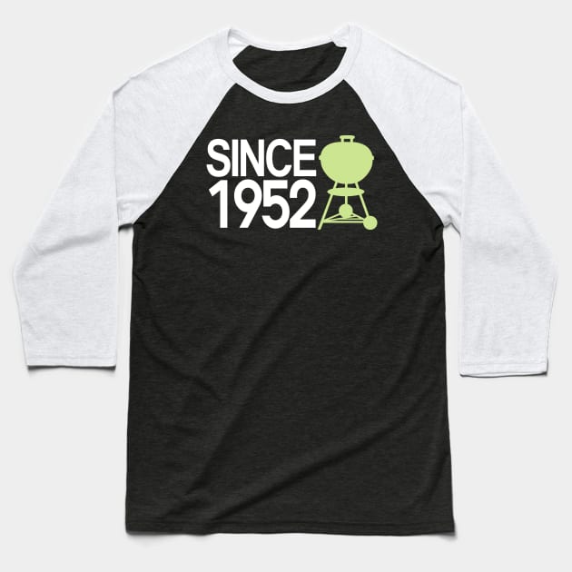 Grill Giants Since 1952 LimeGreen Baseball T-Shirt by Grill Giants